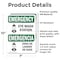Signmission Eye Wash Station Bilingual, 7 in W x Rectangle, Vinyl Decal OS-2PACK-EM-D-710-L-10317 - alternate 6